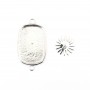 Spacer for rectangle & round cabochon - Silver 925 x 1pc