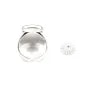 Rectangle & round cabochon ring - Silver 925 x 1pc