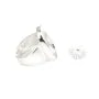 Rectangle & round cabochon ring - Silver 925 x 1pc