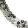 Quartz rutile noir 8mm x 40cm
