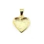 Pendentif pour cabochon coeur 9x10mm - Doré x 1pc