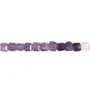 Lépidolite dégradé cube facetté 2mm x 39cm