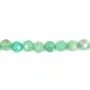 Chrysoprase rond facetté 3-3.5mm x 39cm