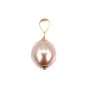 Pendentif Perle de culture d'eau douce mauve - Gold Filled x 1pc