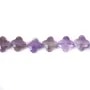 Améthyste trèfle facetté 10mm x 39cm