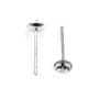 Ohrstecker für Semi Pierced Silber Rhodiniert 4mm x 4pcs