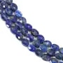 Lapis lazuli oval facetté sur fil 6x8mm x 40cm
