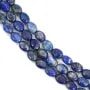 Lapis lazuli, de forme oval, 6x8mm x 40cm