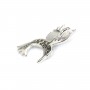 Pendentif colibris 10x15mm - oxyde de zirconium & Argent 925 rhodié x 1pc