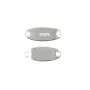 Inserto de barra de grabado oval 6x14mm - Plata 925 x 1pc