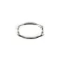 Anillo Ovalado Estilizado 9x15mm - Plata 925 x 1pc