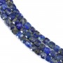 Lapis lazuli carré facette 6mm x 40cm