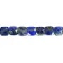 Lapis lazuli faceted square 6mm x 40cm