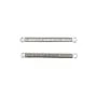 Pave Bar Insertar 2x26mm - óxido de circonio y plata 925 chapado en rodio x 1pc