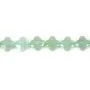 Aventurine trèfle facetté 10mm x 40cm