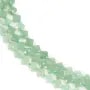 Aventurine trèfle facetté 10mm x 40cm