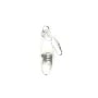 Breloque plume double 5x17.5mm - Argent 925 x 1pc