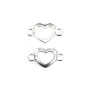 Zwischenlage Herz durchbrochen 6x10mm - Silber 925 x 1St