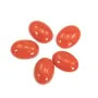 Cabochon di corallo rosso naturale ovale 4x6mm x 1pc