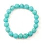 Bracelet turqoise reconstitue boule rond 8mm 