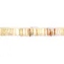 Beige mother of pearl Heishi roundel 2x5.5mm x 40cm