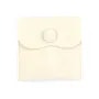 Bolsa de veludo bege 7x7cm x 1 unidade