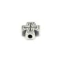 Zwischenperle Kreuz 8mm - Silber 999 nielliert x 1St