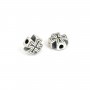 Zwischenperle Kreuz 8mm - Silber 999 nielliert x 1St