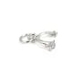 Pendant Bail 13mm rhinestones - zirconium oxide & rhodium-plated 925 silver x 1pc