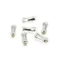 Bamboo tube bead 3x6mm - Silver 925 x 6pcs