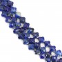 Lapis Lazuli trèfle facetté 10mm x 39cm