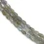 Goccia sfaccettata di labradorite 4x6 mm x 39 cm