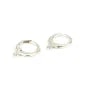Orecchini tondi Dormeuse 12 mm - Argento 925 x 2 pezzi