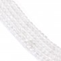Cristal de roche cube facetté 2.5mm x 39cm