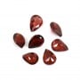 Grenat à sertir, taille poire 4x6mm x 1pc