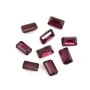 Grenat violet à sertir, taille émeraude 3x5mm x 1pc