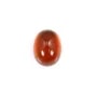 Cabochão oval de granada 6x8mm x 1 unidade