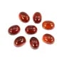 Cabochão oval de granada 6x8mm x 1 unidade