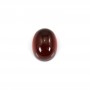 Granato ovale cabochon 7x9mm, qualità A x 1pc