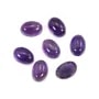 Cabochon Améthyste ovale 5x7mm x 1pc