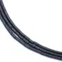 Onyx noir, tube, 2.5x4mm x 40cm