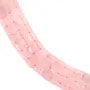 Quartz rose rectangle 8x10mm x 40cm