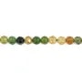 Tourmaline jaune vert rond facetté 3mm x 39cm