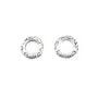 Perle intercalaire rondelle motif 2x8mm - Argent 925 niellé x 2pcs