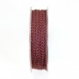 Fil polyester multicolore rouge violet 0.9mm x 30m