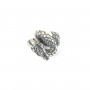 Intercalaire dragon 10x12mm - Argent 925 niellé x 1pc