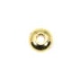 Perle rondelle 3x6mm - Acier Inox 304 doré x 4pcs