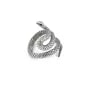 Intercalaire serpent 16x19mm - Argent 925 niellé x 1pc