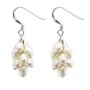 Earring  silver 925 white pearl freshwater in grape shape x 2pcs
