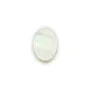 Cabochon nacre, de forme ovale plate, 10x14mm x 2pcs